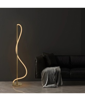 kelvo® GLOW KLV-101-0173 Επιδαπέδιο Φωτιστικό LED 30W 3000lm 360° AC 220-240V IP20 Ρυθμιζόμενο Λευκό CCT με Αφή 2700K-4500K-6000K Dimmable - Lumileds SMD Chip - Χρυσό Πλατίνα - Μ45 x Π45 x Υ160cm - 3 Χρόνια Εγγύηση